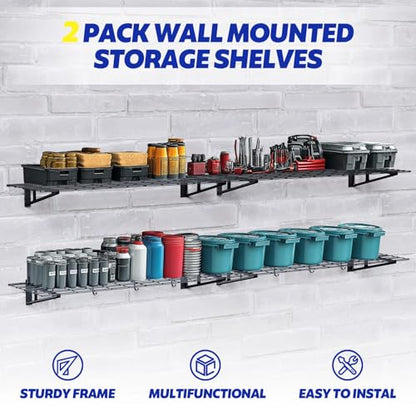 2 x 6 ft Garage Wall Shelving (2 Count)