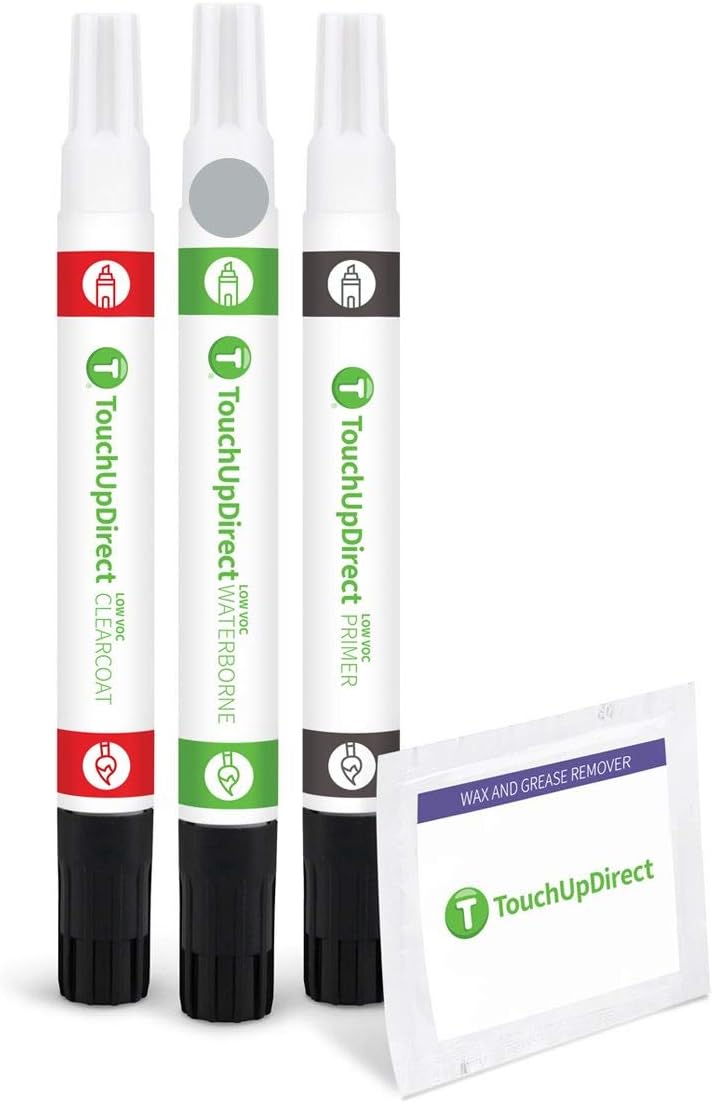 TouchUpDirect 1J9 Celestial Silver Metallic Compatible with Toyota Exact Match Touch Up Paint Combo - Preferred Kit