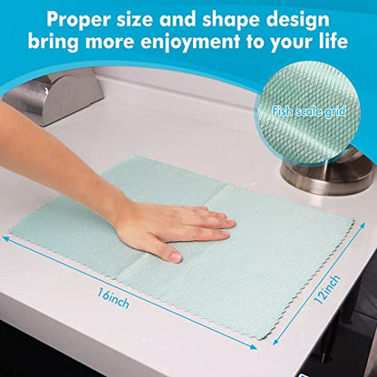 Easy Clean Streak Free Glass Cleaning Miracle Microfiber Cleaning Cloth for Kitchen (2 Count)