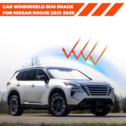 Foldable Front Windshield Sunshade fit for Nissan Rogue 2021