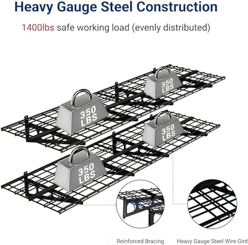 4 Pack 2x3ft Garage Shelving (4 Count)