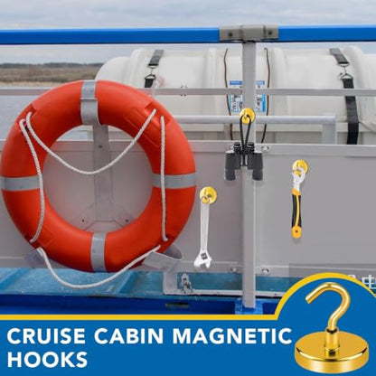 Magnetic Hooks for Cruise Essentials 2026 Cabins Door 12 P (12 Count)