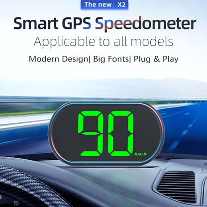 New Speedometer HUD GPS Digital Speed Meter MPH Car Head Up Display Suitable for All Cars