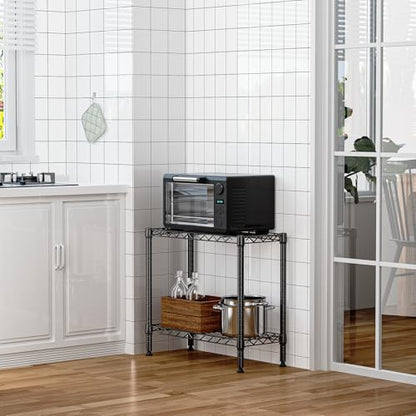MZG 220 lbs 2 Tier Storage Rack Metal Wire Shelving Unit