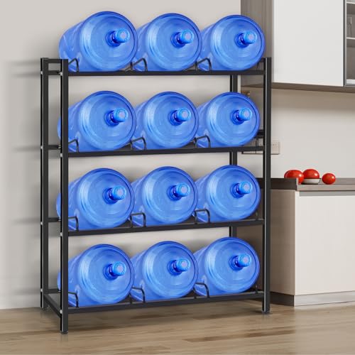 5 Gallon Water Jug Holder for 12 Bottles Without Wobbling
