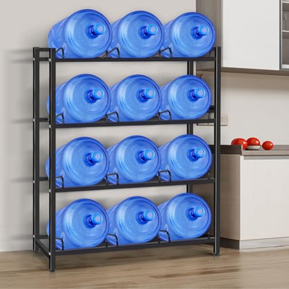 5 Gallon Water Jug Holder for 12 Bottles Without Wobbling