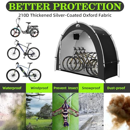 Outdoor Waterproof Bike Storage Tent Shed for 2