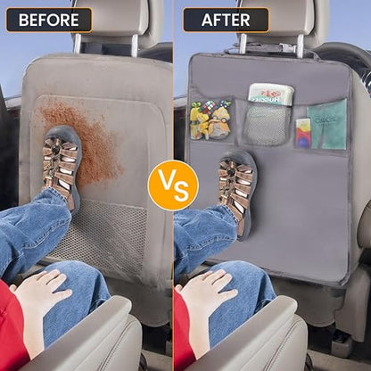 2 Pack Back of Seat Protector for Kids Feet (2 Count)