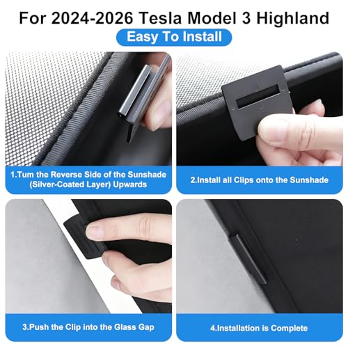 Upgraded Sunshade for Tesla Model 3 2024