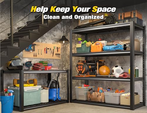 40" W Heavy Duty Garage Shelving Unit Load 2200Lbs (2 Count)