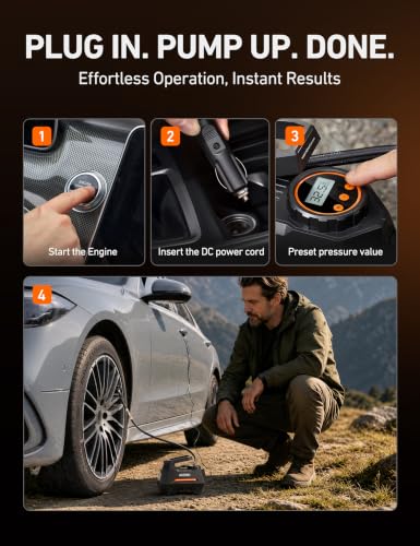 AIRUN H Tire Inflator Portable Air Compressor