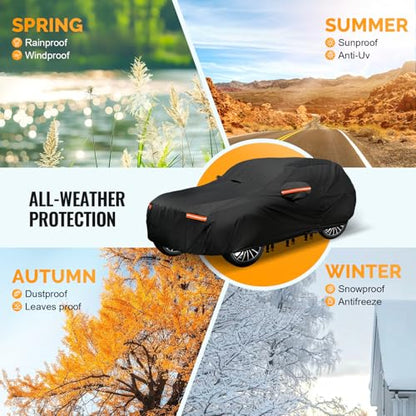 30 Layers SUV Car Cover for Automobiles All Weather Waterproof