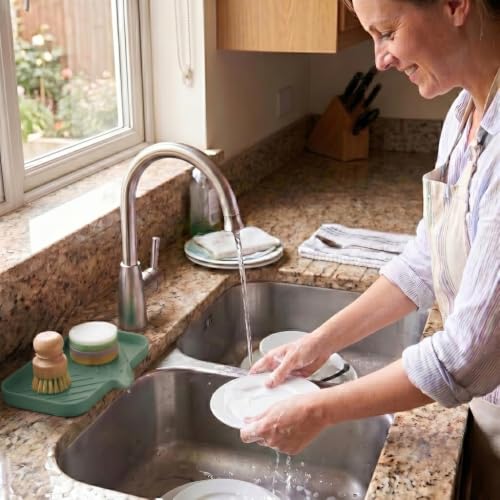 Silicone Soap Dish with Drain Spout