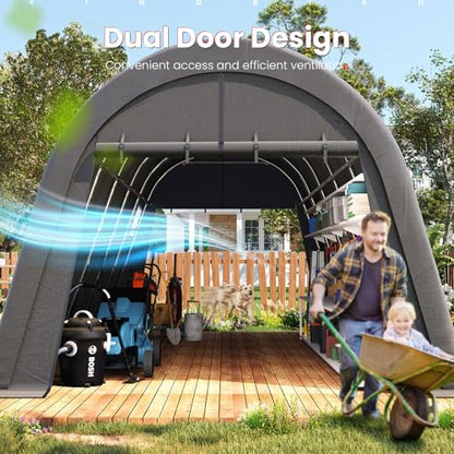12' x 20' Carport Heavy Duty with Roll
