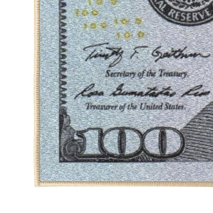 20" x 53" $100 Bill Money Rug