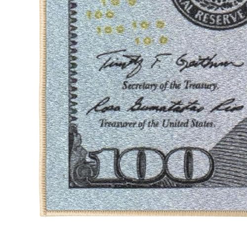 20" x 53" $100 Bill Money Rug