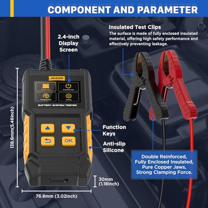 Car Battery Tester 12V 24V Cranking Charging Load 30
