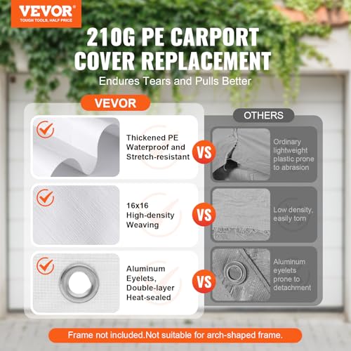 10x20' Canopy Replacement Cover Heavy Duty