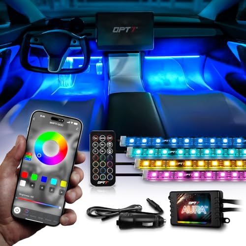 Aura Pro Multicolor Interior Car Lights with App & Remote (4 Count)