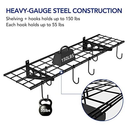 1 Pack 1x4 ft Garage Wall Shelving