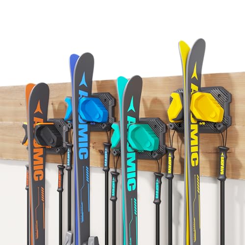 Ski & Snowboard Wall Rack for Garage