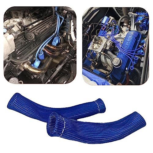 Spark Plug Wire Heat Shield 8PCS Spark Plug Boots Thermal Protection Sleeve 1200 Degree 6 inch Heat Cover Wrap for Car Truck (8 Count)