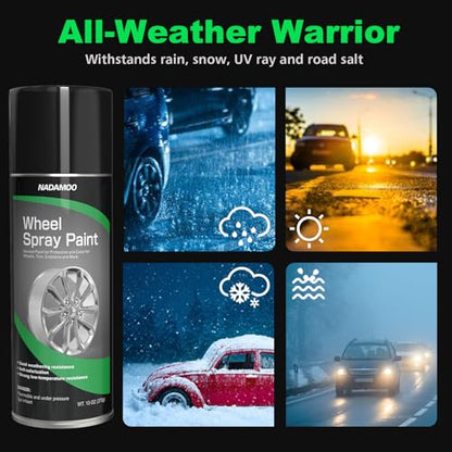 Silver Spray Paint for Wheels (52 Ounce)