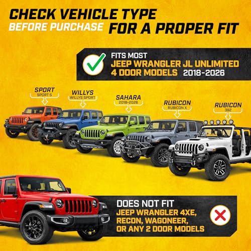 JustFit™ 3D Floor Mats for Jeep Wrangler JL 2018