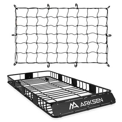84" x 39" x 6" Roof Rack Basket with Extension&Net