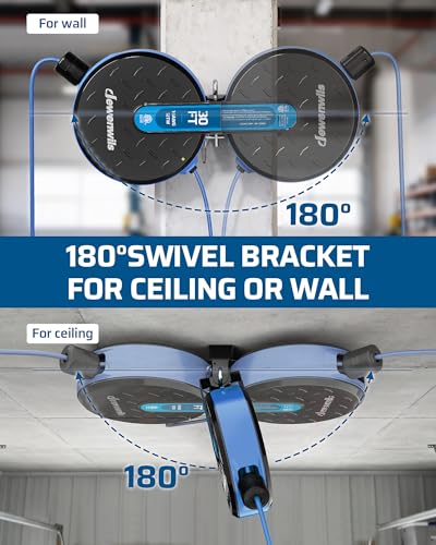 Ceiling Wall Mount Retractable Extension Cord Reel with 30FT Cord