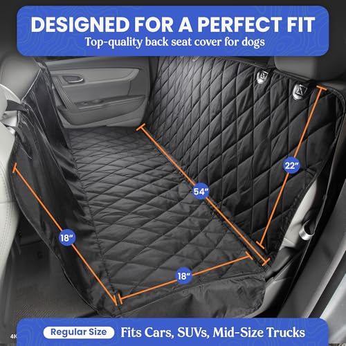 Heavy Duty Rear Seat Cover for Dogs