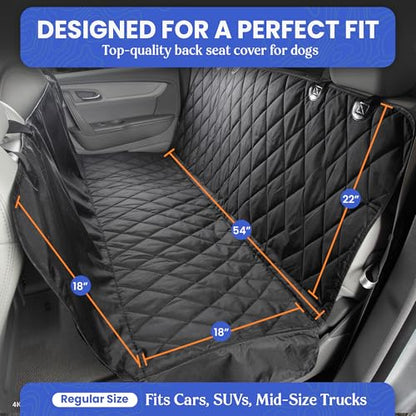 Heavy Duty Rear Seat Cover for Dogs