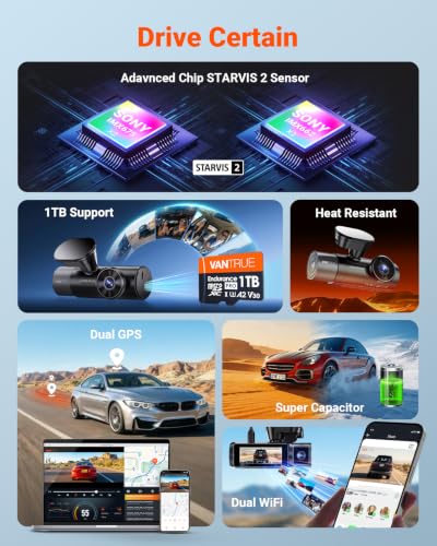 N5S 4 Channel 360 Degree 2.7K Dash Cam