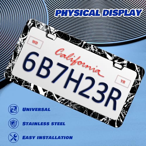Branches Trunks Camo License Plate Frame Stainless Steel 6x12 Inch 2