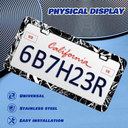 Branches Trunks Camo License Plate Frame Stainless Steel 6x12 Inch 2