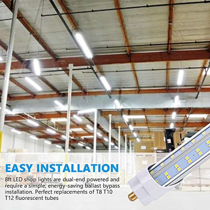 Pack of 10 8 Foot LED Bulbs (10 Count)