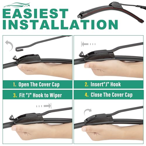 Windshield Wiper Blades Replacement for Toyota Prius 2010