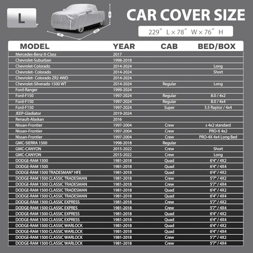 Truck Cover Waterproof Heavy Duty Truck Car Cover 210