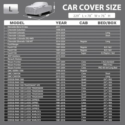 Truck Cover Waterproof Heavy Duty Truck Car Cover 210