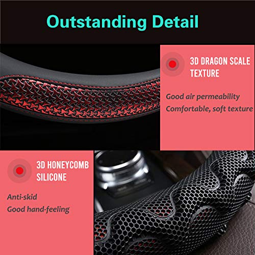 Small Size 14In Round Steering Wheel Cover Great Grip