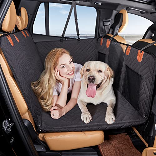 Hard Bottom Dog Car Seat Cover for Back Seat