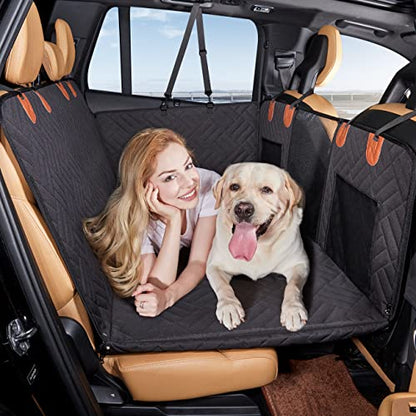 Hard Bottom Dog Car Seat Cover for Back Seat