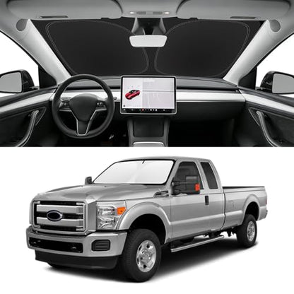 Custom Fit Windshield Sun Shade for Ford F250 F350 F450 2008
