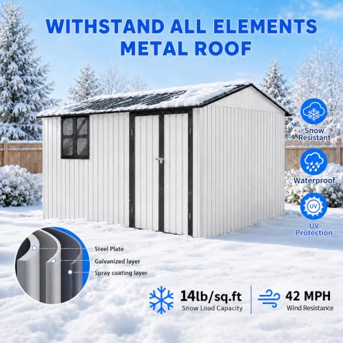 10x12 FT Outdoor Storage Shed