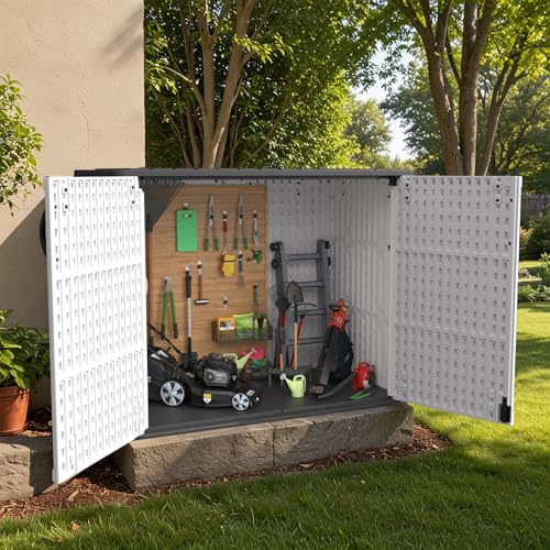 26 Cu.ft Plastic Outdoor Storage Cabinet