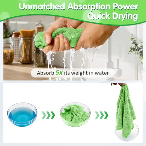 Sage Green Microfiber Cleaning Cloth (8 Count)