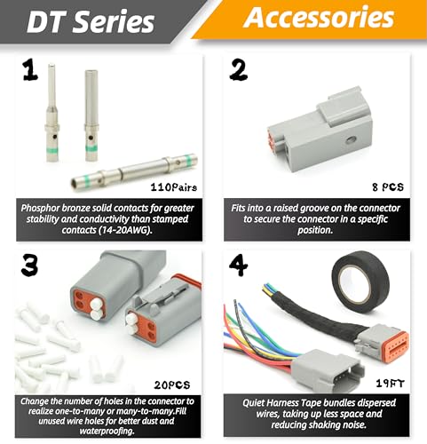 378 PCS DT Deutsch Series Waterproof Connector Kit