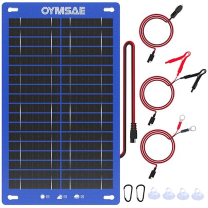 12W 12V Portable Waterproof Solar Panel Trickle Charger & Maintainer