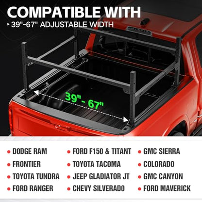 Universal Truck Bed Racks Compatible with Silverado