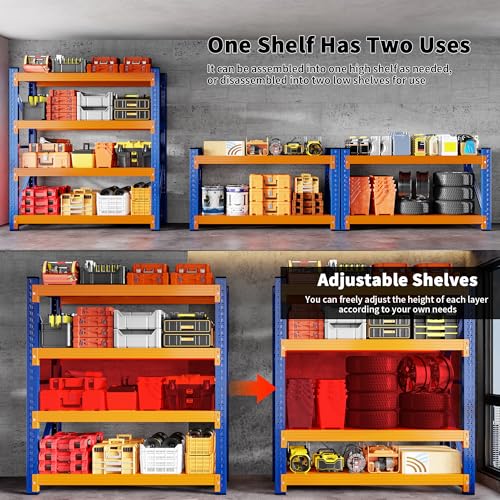 47" W Garage Storage Shelves